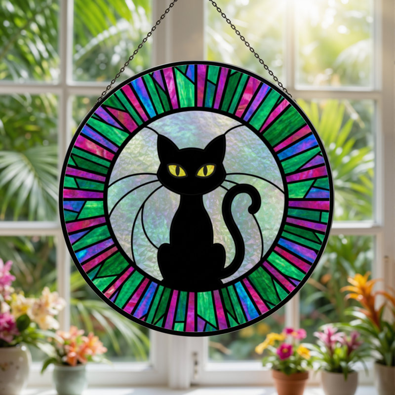 Vitrail pour chat 12 "H 12"
