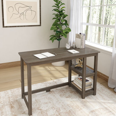 Nikolaos Medium Desk W/ Shelves K/D
