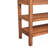 Solid Wood Woven Tier Console,Brown,2-Drawers,2-Shelf