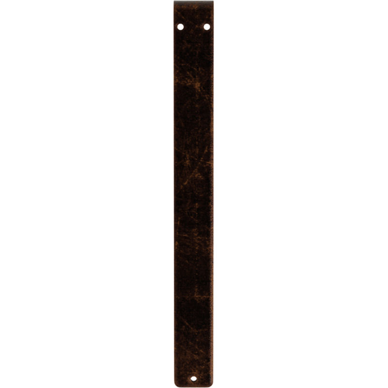 Support traditionnel en fer forgé, Cuivre antique, H 10 po x l 1,5 po x P 7,5 po