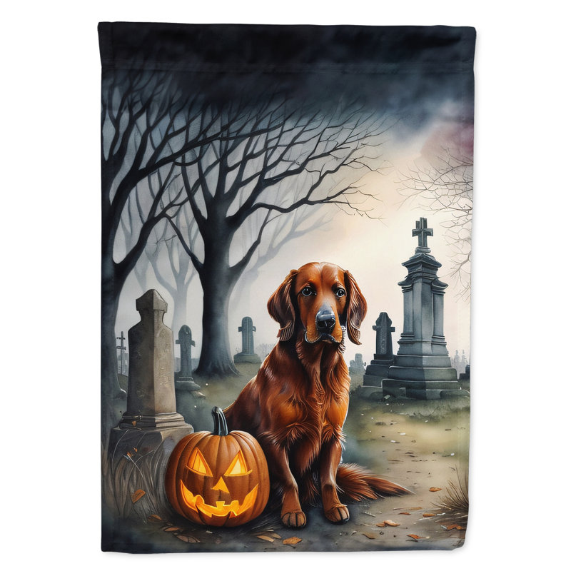 Drapeau irlandais de jardin d'Halloween effrayant