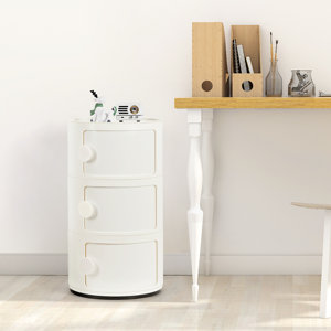 Kywaun 12.4" W 3 Drawer Rolling Storage Chest