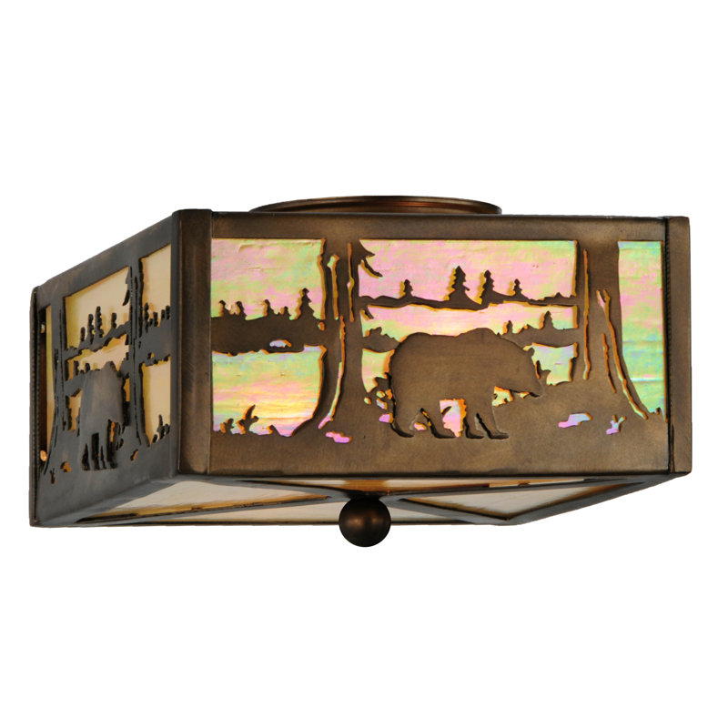 Rustic Lodge 2 - Light Flush Mount