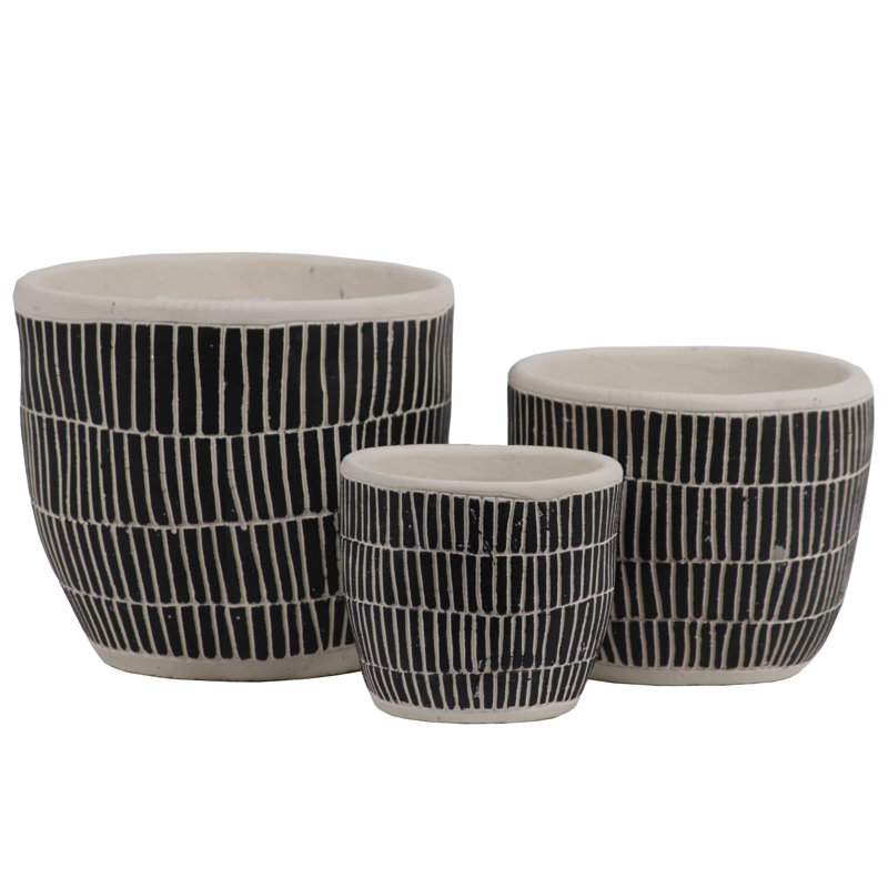 Reames Pot Planter, Black