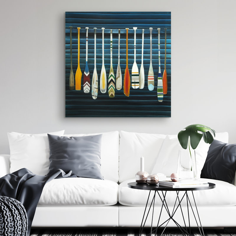 Paddles - 32"x32" art on canvas