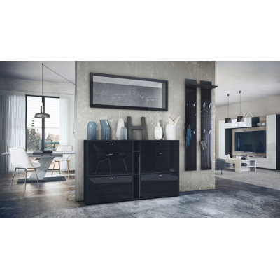 Orlando 215 cm W Hallway Set with Shoe Storage