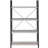 Gray driftwood four-tier bookshelf-953721526