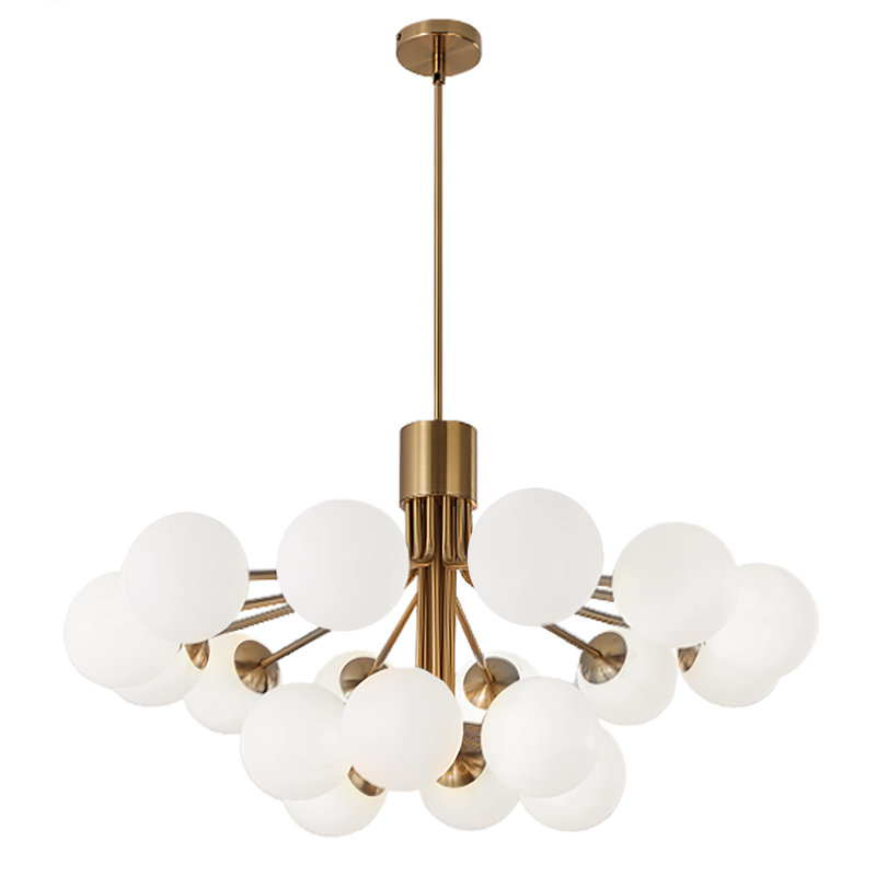Aleyna 18 - Light Dimmable Chandelier, Aged Brass