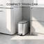 Poubelle de recyclage d'intérieur de haute qualité, contenant de tri des déchets compact et peu encombrant avec couvercle anti-odeurs sécurisé, poubelle à grande ouverture pour la cuisine, le salon, sous un bureau et au bureau.