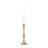 Modern Glam Metal and Aluminum Taper Candle Holder with Elegant Silhouette and Sculpted Detailing for Decorative Accent Display in Contemporary Interiors-89117375