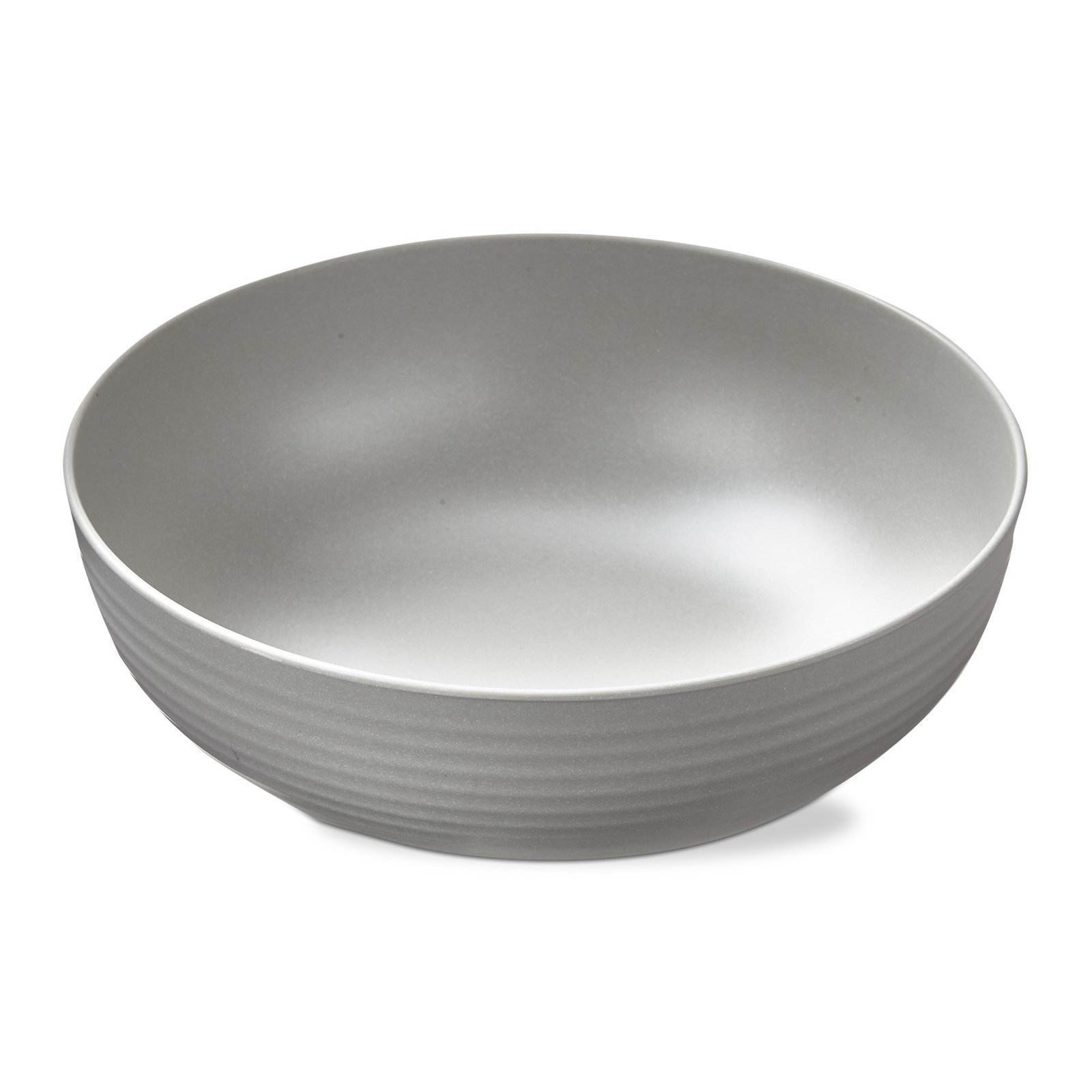Brooklyn Melamine Serving Bowl Charcoal, Light Gray