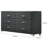 Kennedy Grey 6-Drawer Upholstered Dresser-1374586787