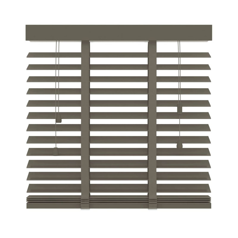 Decosol Horizontal Blinds Wood 50 mm, 100cm W x 130cm L, Taupe