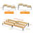 Freestanding Bamboo Spice Rack with Adjustable Racks