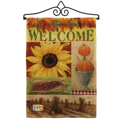 Double Sided 18.5'' H x 13'' W Polyester Flag Set