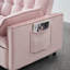 Canapé moderne en velours, lit gigogne, petit causeuse avec dossier, coussin et poches-1015528905