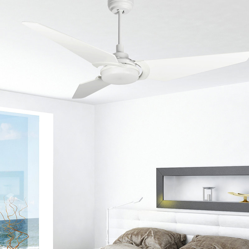 Alcia 52'' Ceiling Fan with LED Lights, White