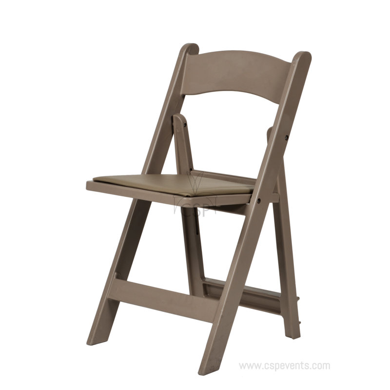 Chaises rembourrées pliantes avec sac de chaise, Beige sable