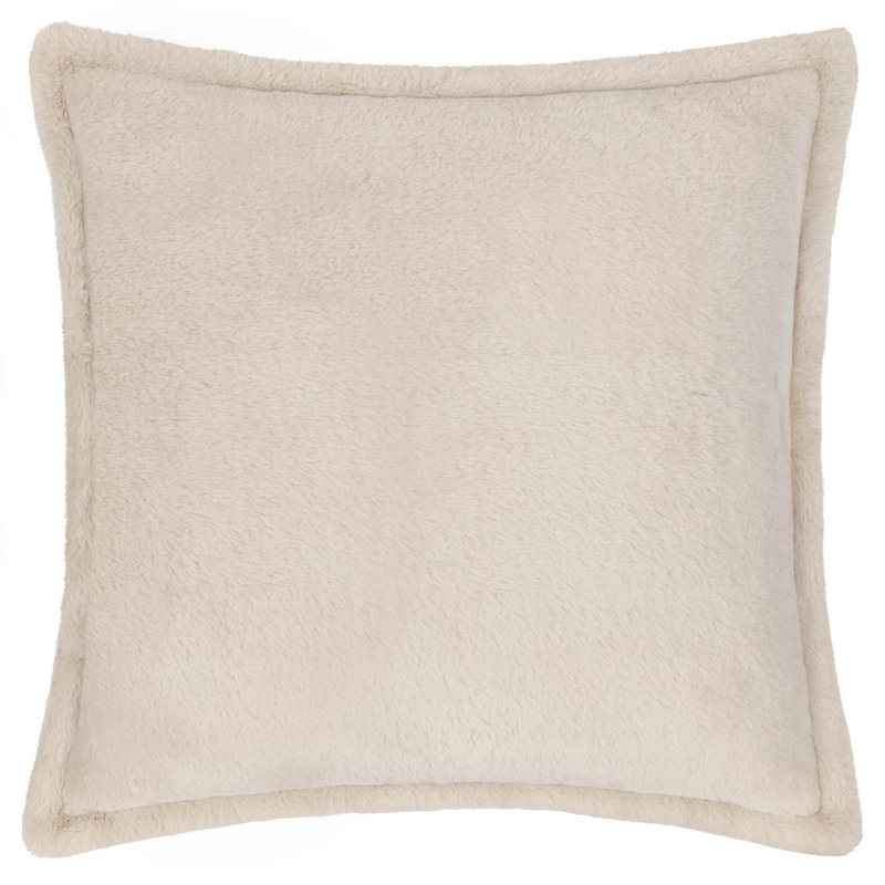 Kallu Cushion Cover Square Throw Cushion Cover, Cream, 55cm H x 55cm W