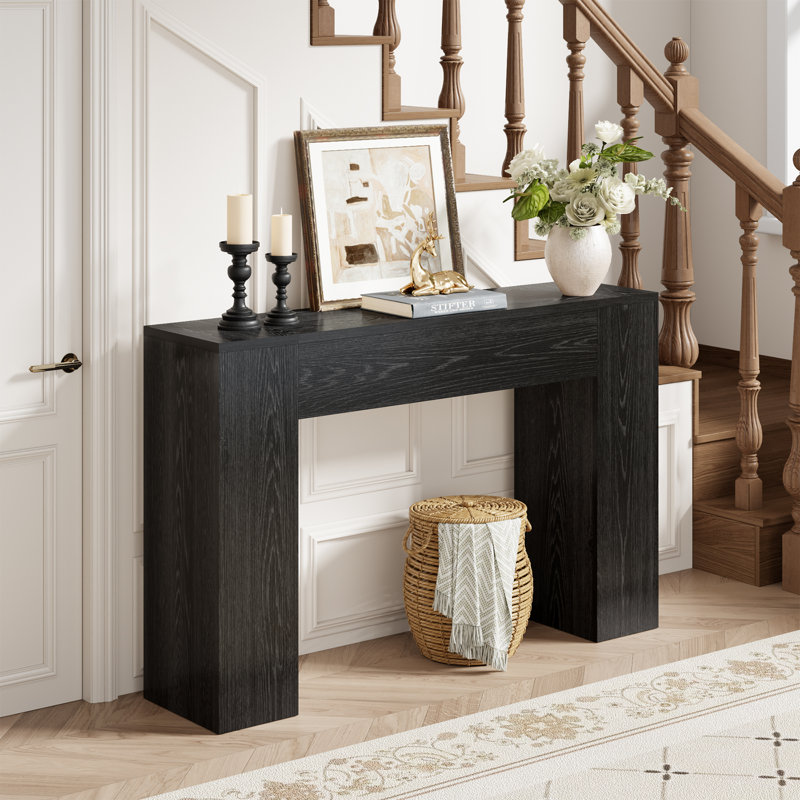 Petit canapé de 43 pouces Farmhouse Farmhouse, H 31,5 po x l 43 po x P 11,75 po, Noir