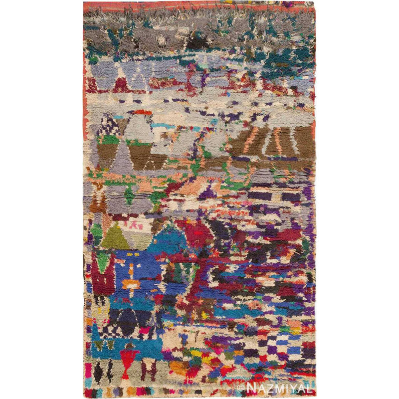 Tapis rétro berbère marocain