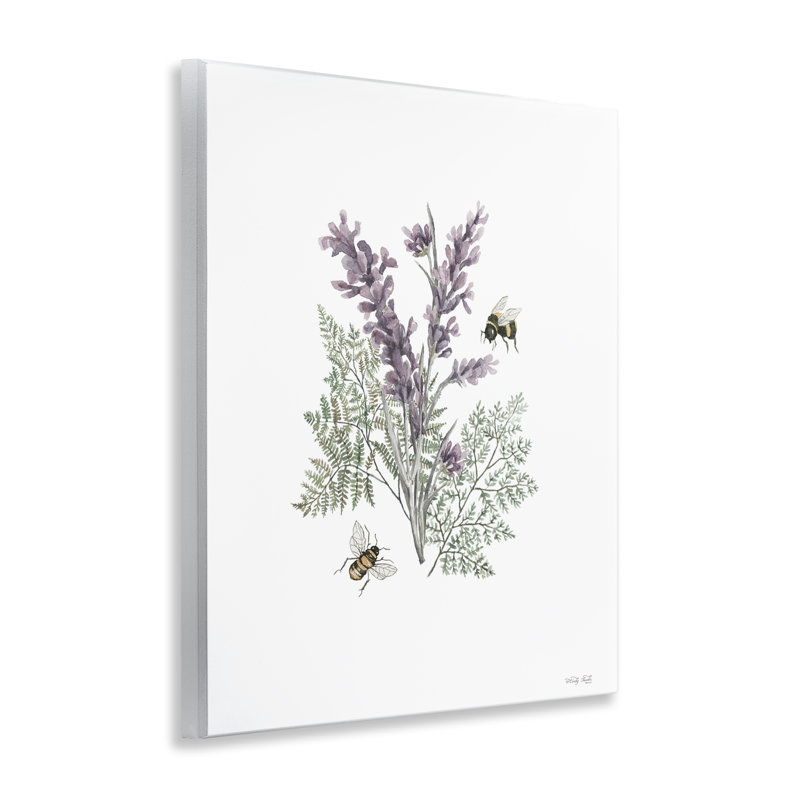 «Bumble Bees & Lavender», art mural sur bois par Cindy Jacobs