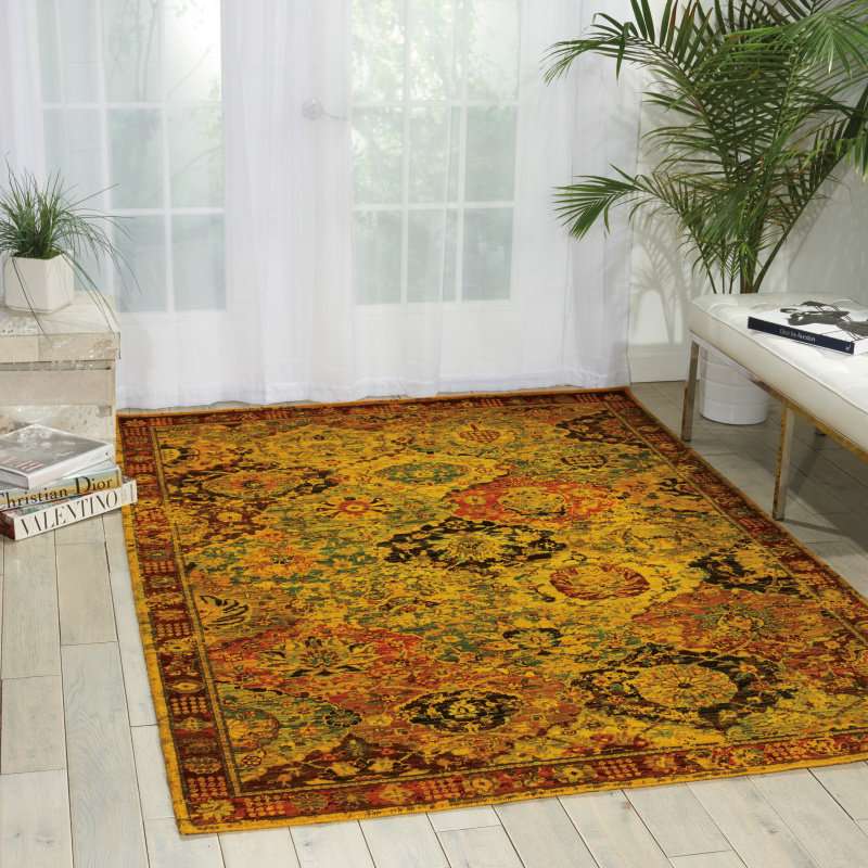 Kojo Oriental Indoor Rug, Rectangle 5'6" x 8'
