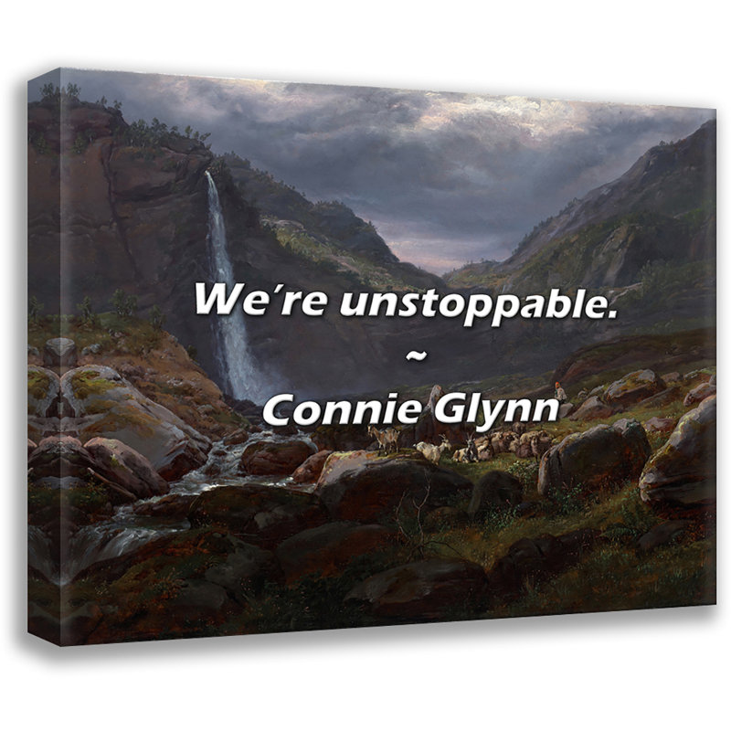 Connie Glynn Citation: Nous sommes imparables., H 20 po x l 24 po