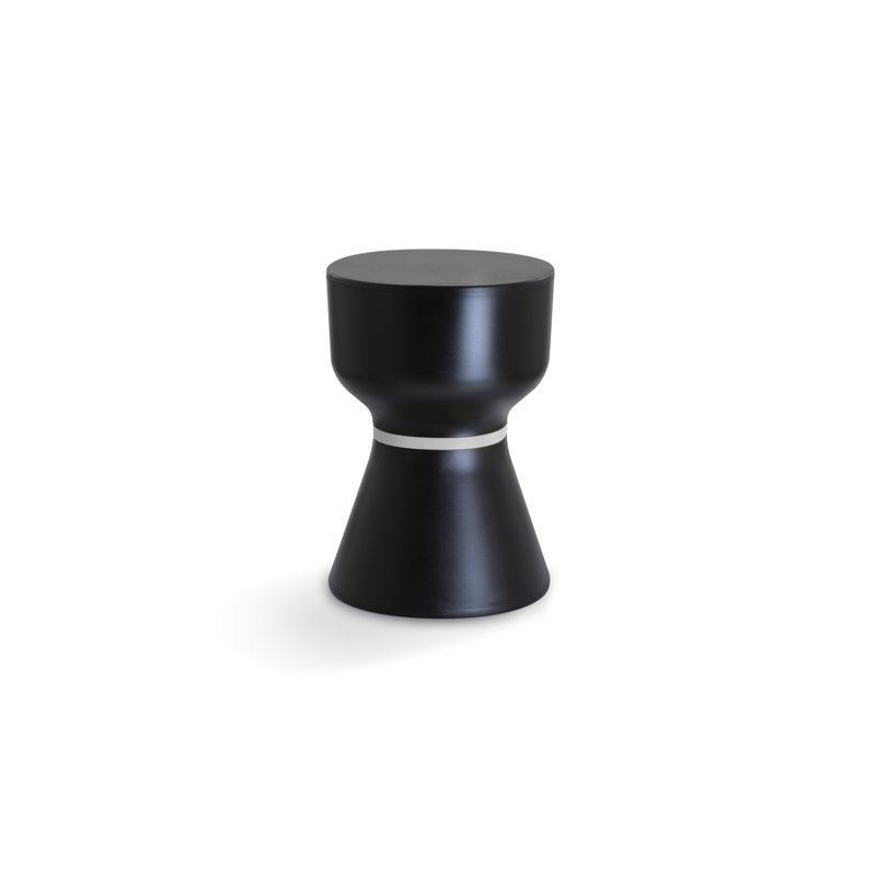 Paheko KO Accent Stool, Black/White