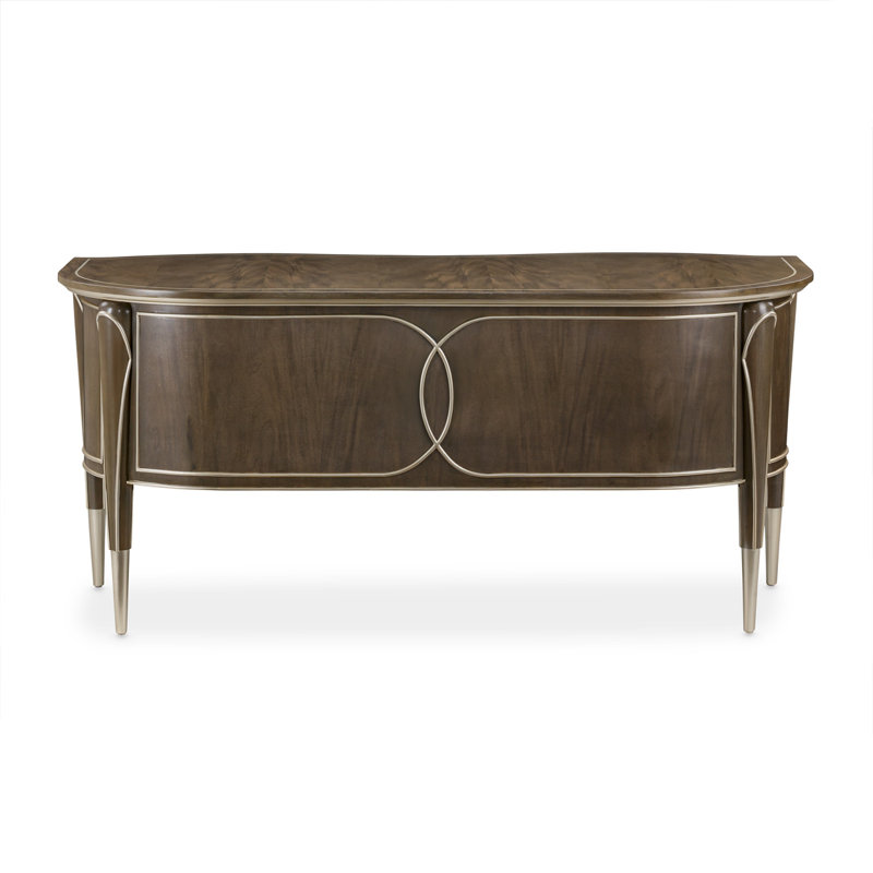Villa Cherie 2-piece Desk Office Set With Chair - Hazelnut