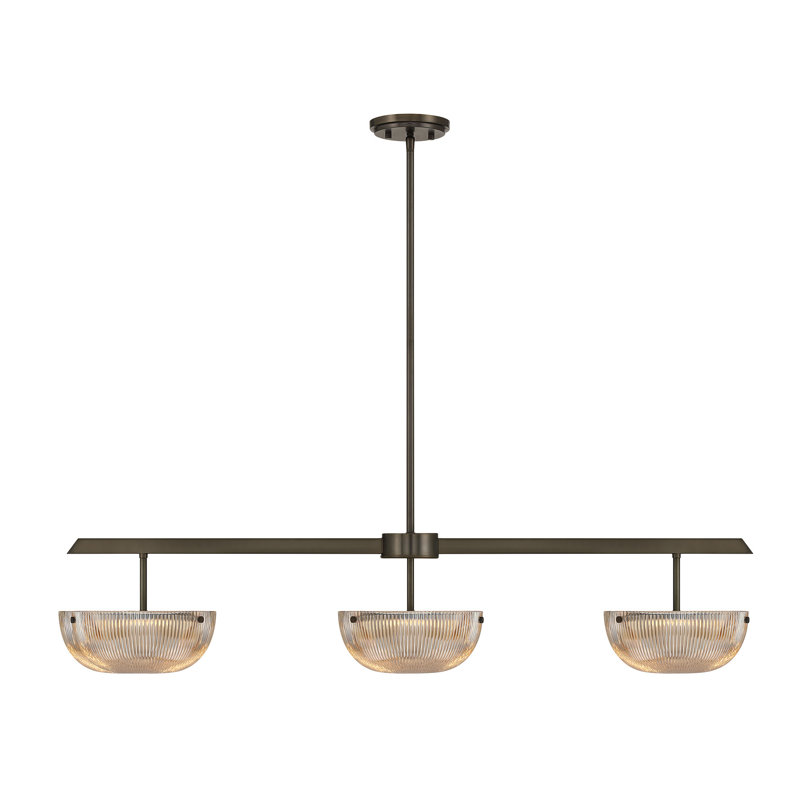Hubbard 3 - Light Chandelier, Mediterranean Bronze