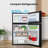 R.W.FLAME 3.2 Cubic Feet Mini Fridge with Freezer-94166379