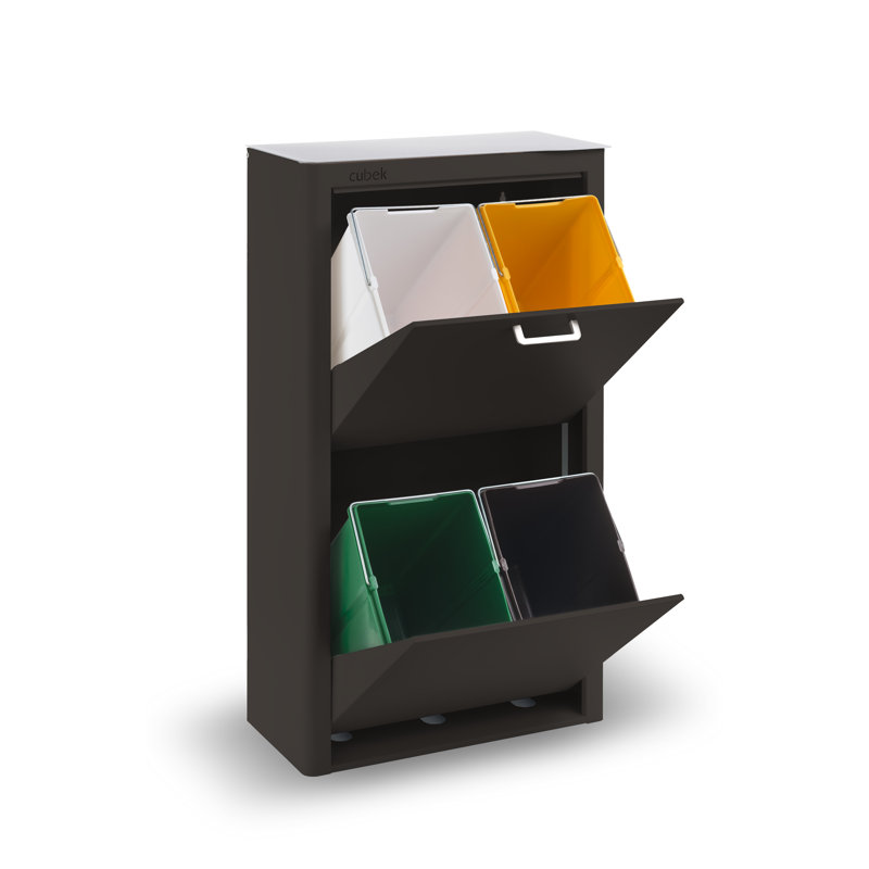 Ensemble de poubelles à levage manuel 20 gallons