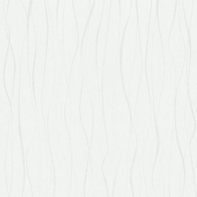 Areah Modern Vertical Wave Design 10m x 53cm Wallpaper Roll