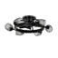 25.8-Inch Industrial Ceiling Fan with 5 ABS Blades, Remote Control, Flush Mount, Matte Black