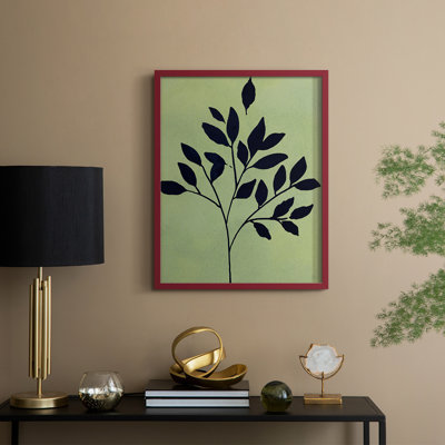 Earthly Botanical I, reproduction encadrée - bois massif