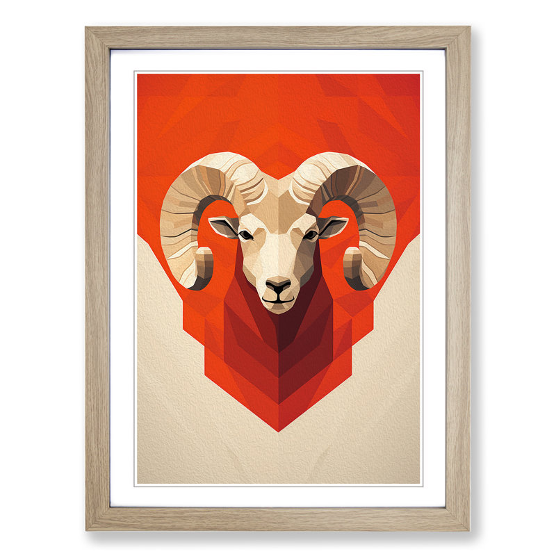 Single Picture Frame Print on Wood, Oak Framed, 64cm H x 46cm W