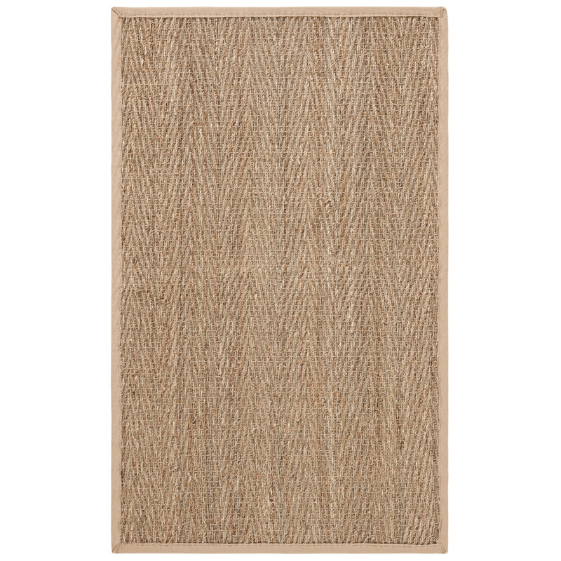 Emmaline Hand Woven Area Rug, Rectangle 76 x 122 cm, Natural/Almond