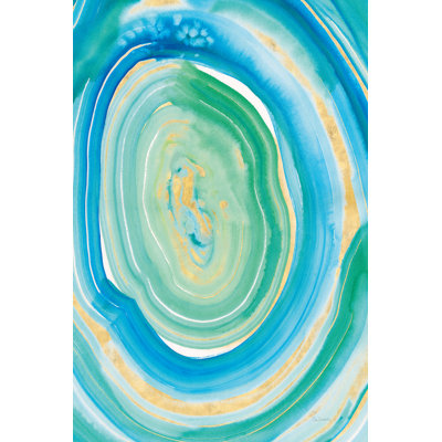 Terrain Gilded II Crop Center by Sue Schlabach - Wrapped Canvas Painting