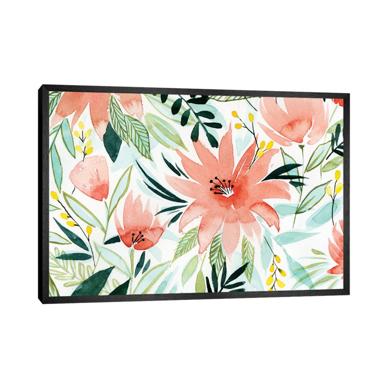 Tropical Drift I by Grace Popp - Gallery-Wrapped Canvas Giclée on Canvas, 66.04 cm H x 45.72 cm W, Black Floater Frame