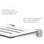 Banc de douche pliable SlimLine