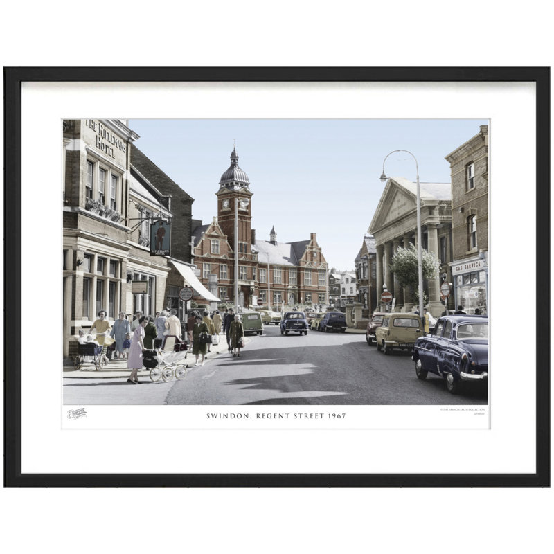 Swindon, Regent Street 1967 - Single Picture Frame Print, 28cm H x 36cm W x 2.3cm D