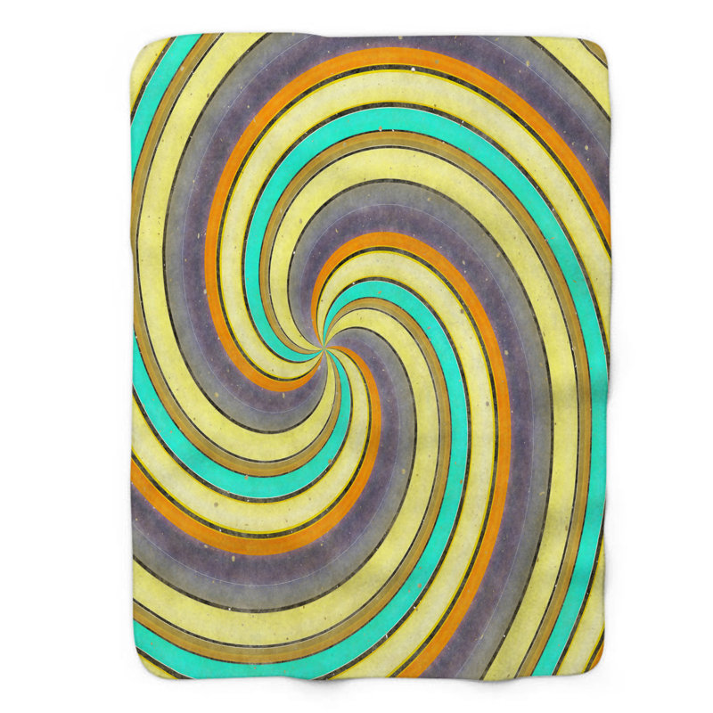 Groovy Whirl - Couverture 1 pièce, Lit simple