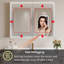 Armoire à pharmacie encastrée / à fixation en surface 32 po x l 32 po avec miroir en aluminium argenté Alita-106905459