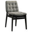 Chaise d'appoint rembourrée Redbridge - gris et noir-1432183510-1432183514