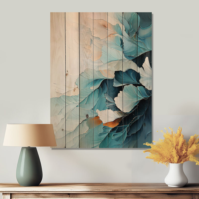 Art mural moderne sur bois de pin, H 20 po x l 10 po