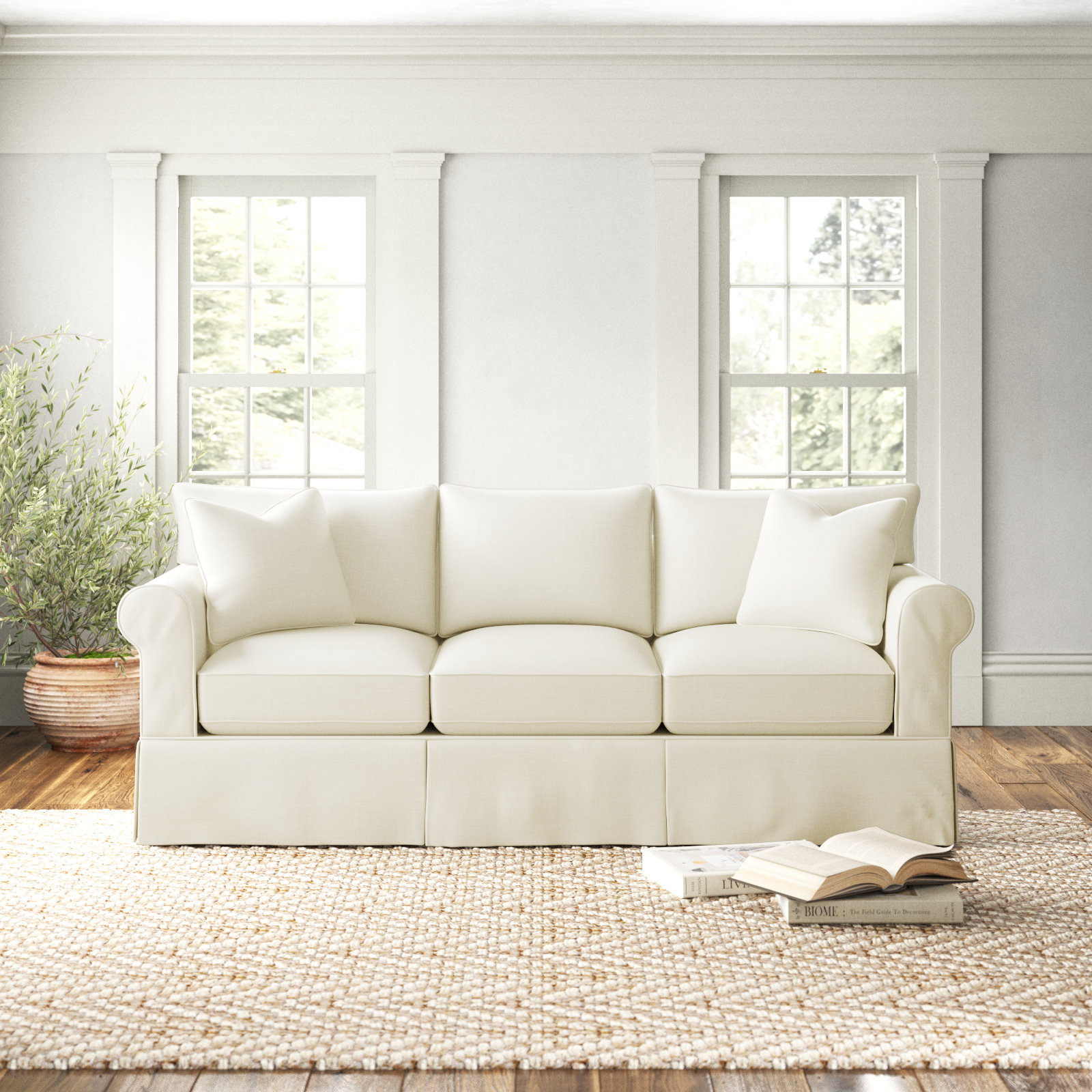 Amari 89'' Sofa, Conversation Pearl
