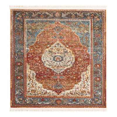 Folmar Oriental Rust Red Area Rug