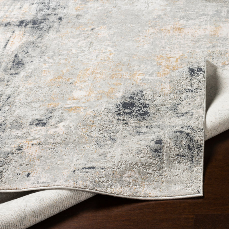 Anwen Viscose Abstract Indoor Rug, Rectangle 7'10" x 10'3"