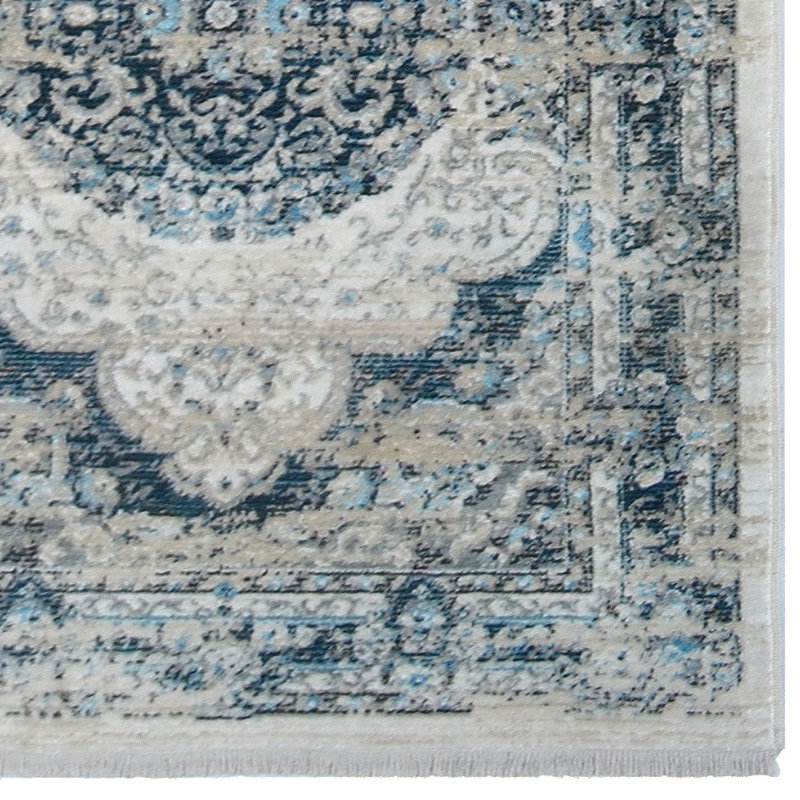 Tapis en polyester Beier faits à la machine - Multicolore, conception orientale, Tapis de couloir 2 pi 6 po x 9 pi 10 po